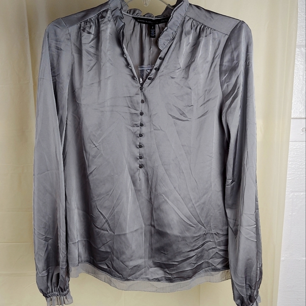 Size 2 Button Down Blouse WHBM